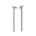 Pav¨¦ Bow Drop Earrings