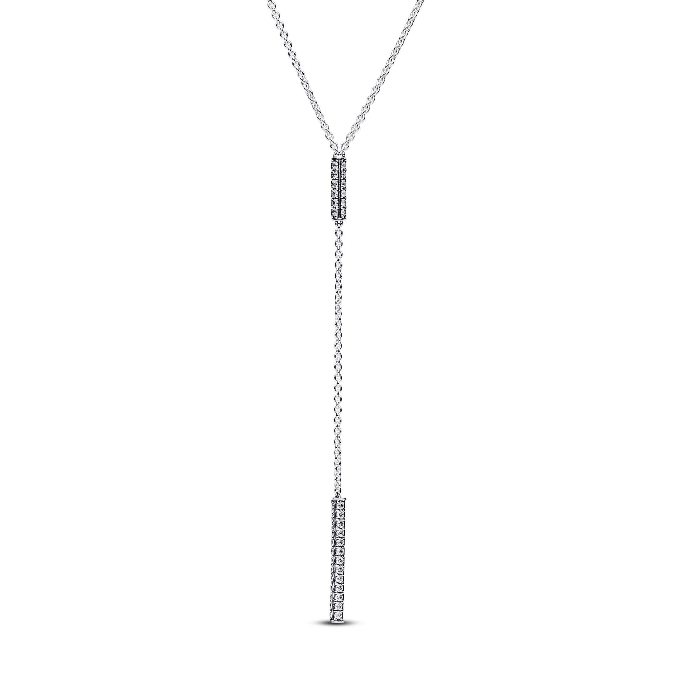 Pandora Timeless Pav¨¦ Prism Drop Necklace
