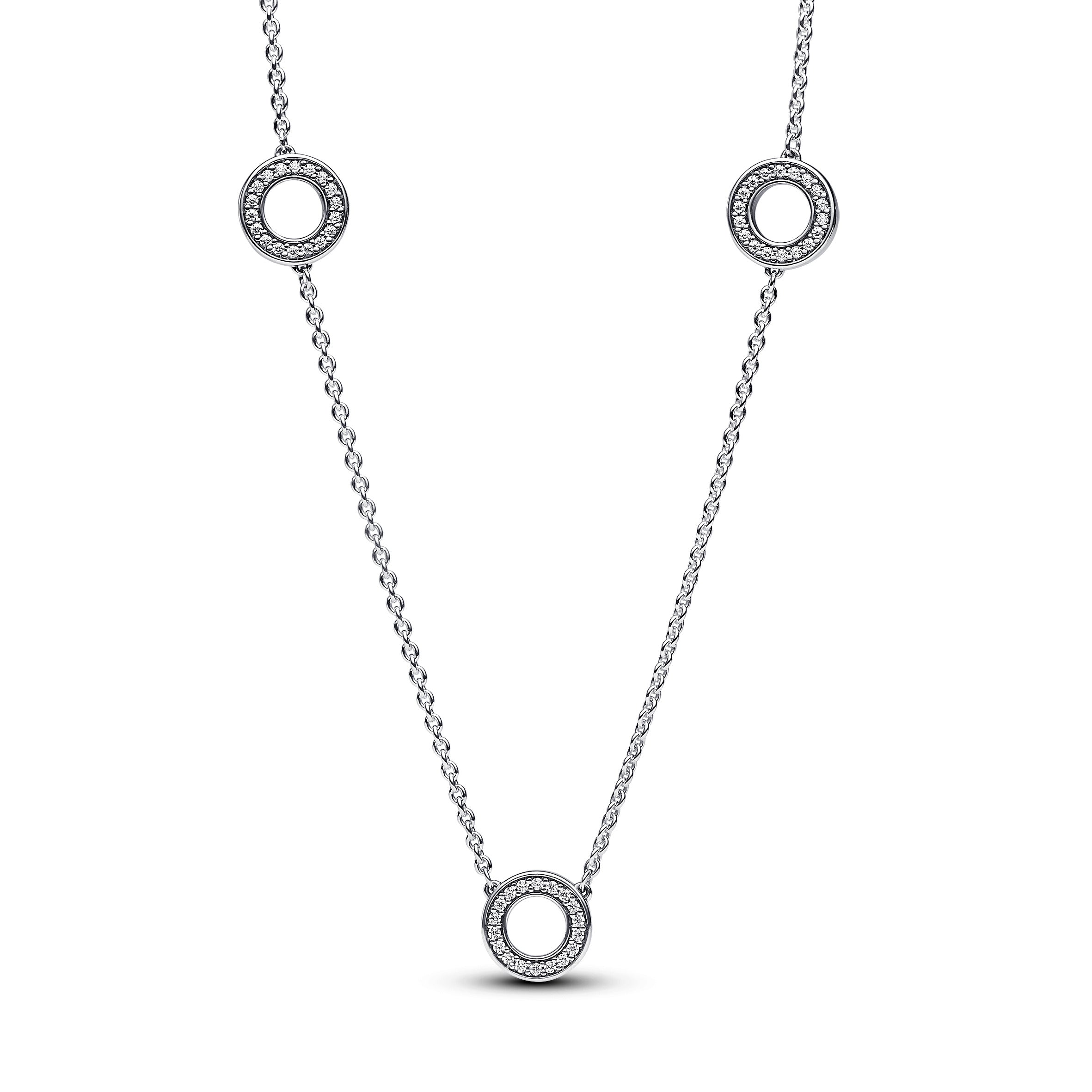 Pav¨¦ Circles Chain Necklace