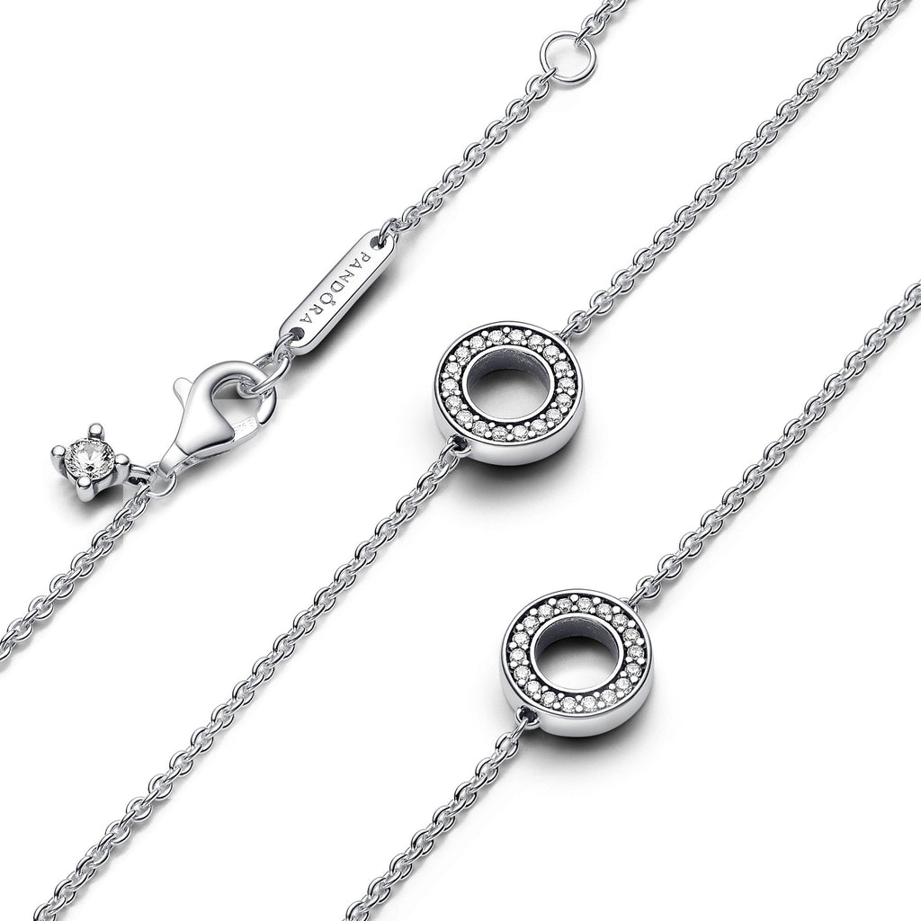 Pav¨¦ Circles Chain Necklace