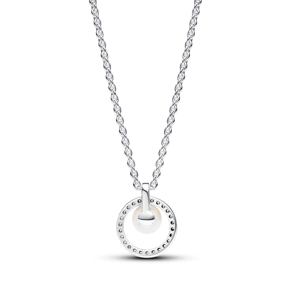 Treated Freshwater Cultured Pearl & Pav¨¦ Collier Necklace