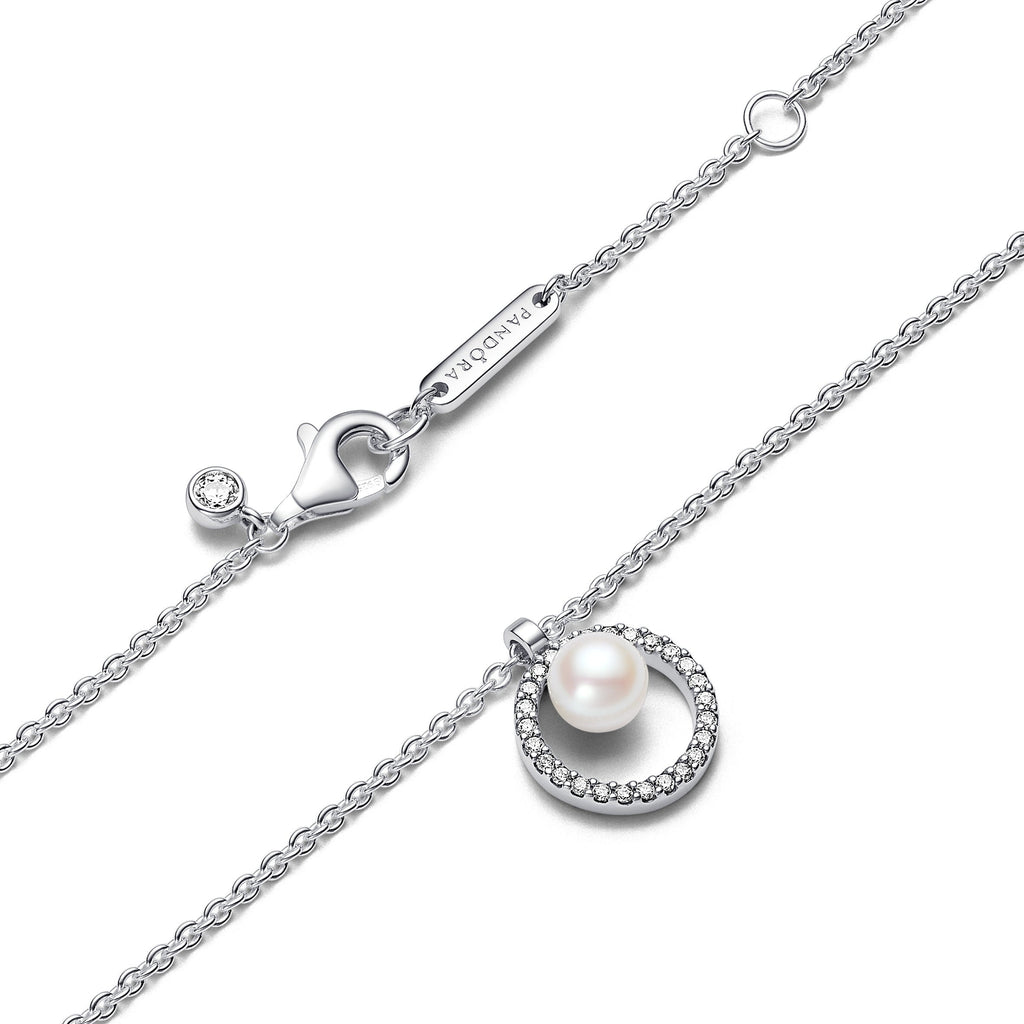 Treated Freshwater Cultured Pearl & Pav¨¦ Collier Necklace