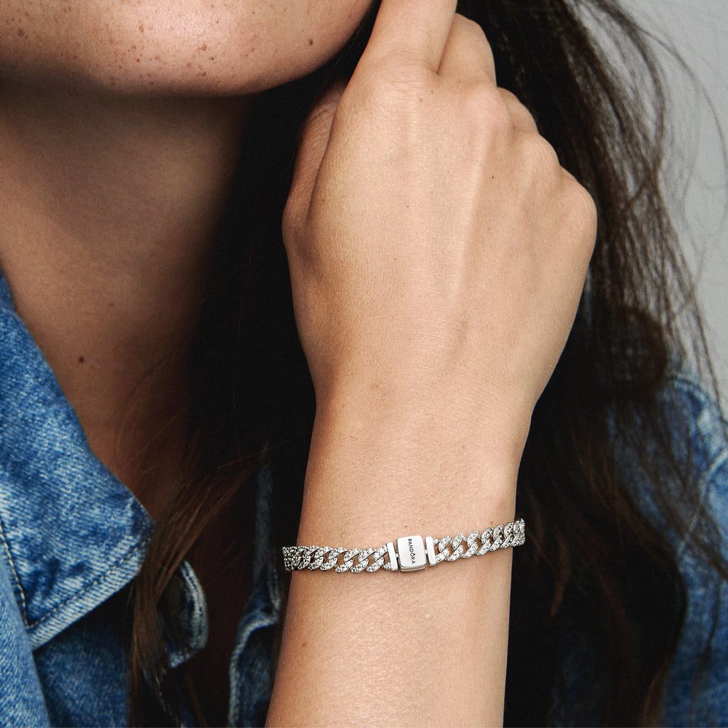 Pandora Timeless Pav¨¦ Chain Bracelet
