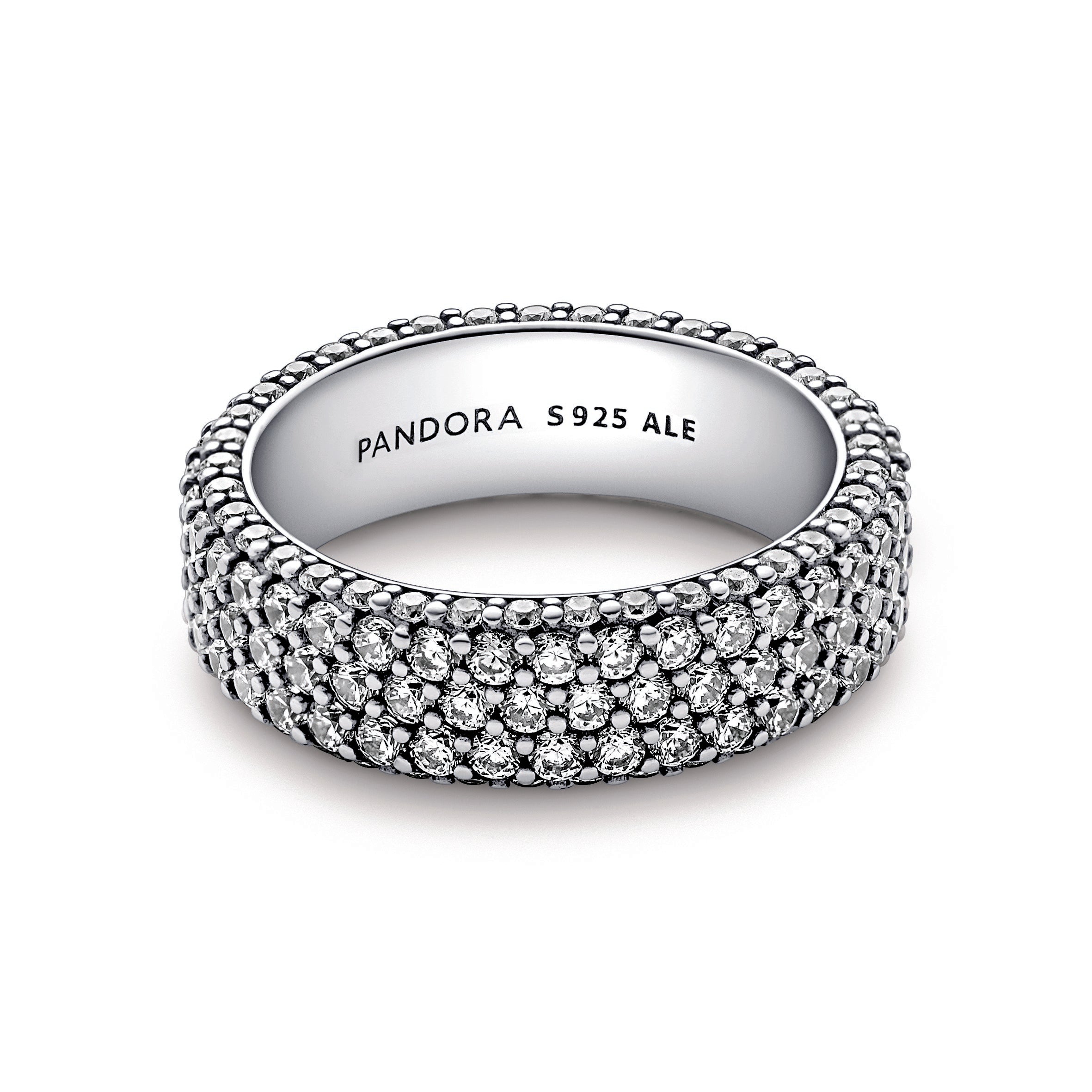 Pandora Timeless Pav¨¦ Triple-row Ring