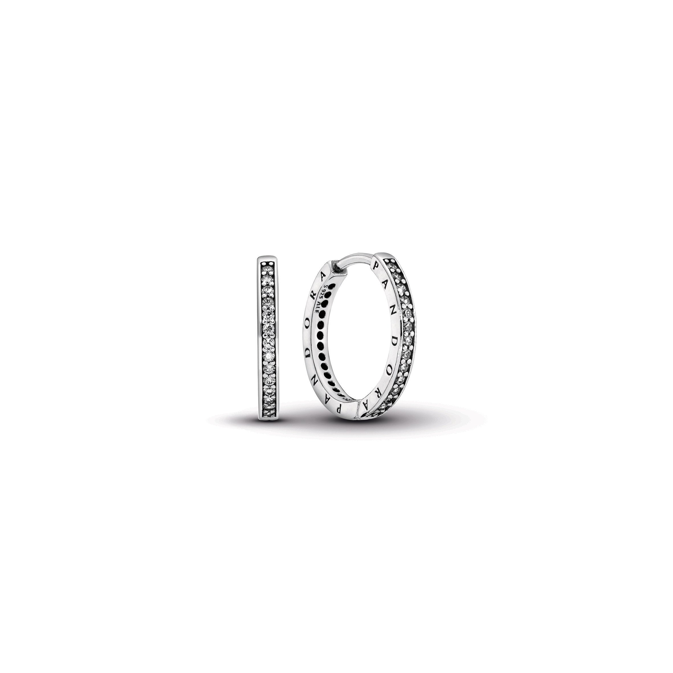 PANDORA Pav¨¦ Hoop Earrings