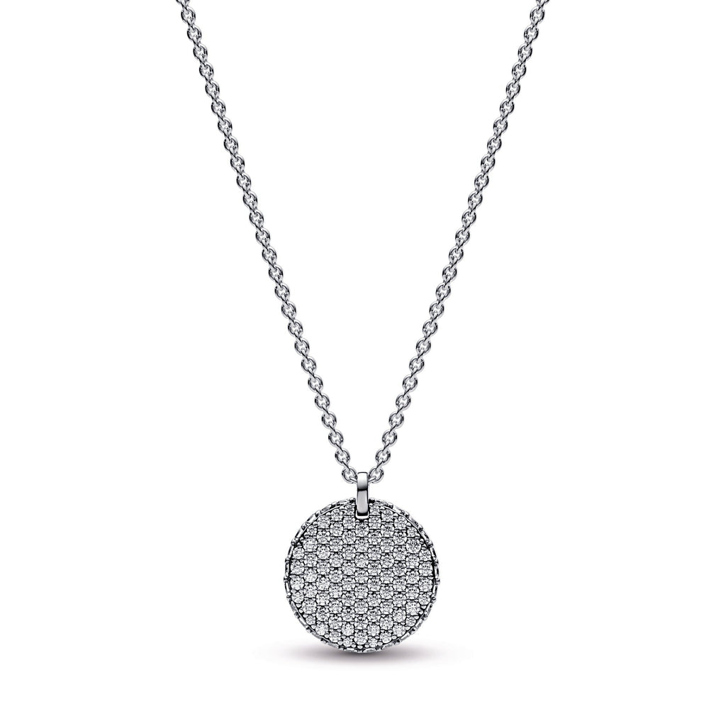 Pandora Timeless Pav¨¦ Round Pendant Necklace