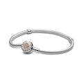 Pandora Moments Logo Clasp Snake Chain Bracelet