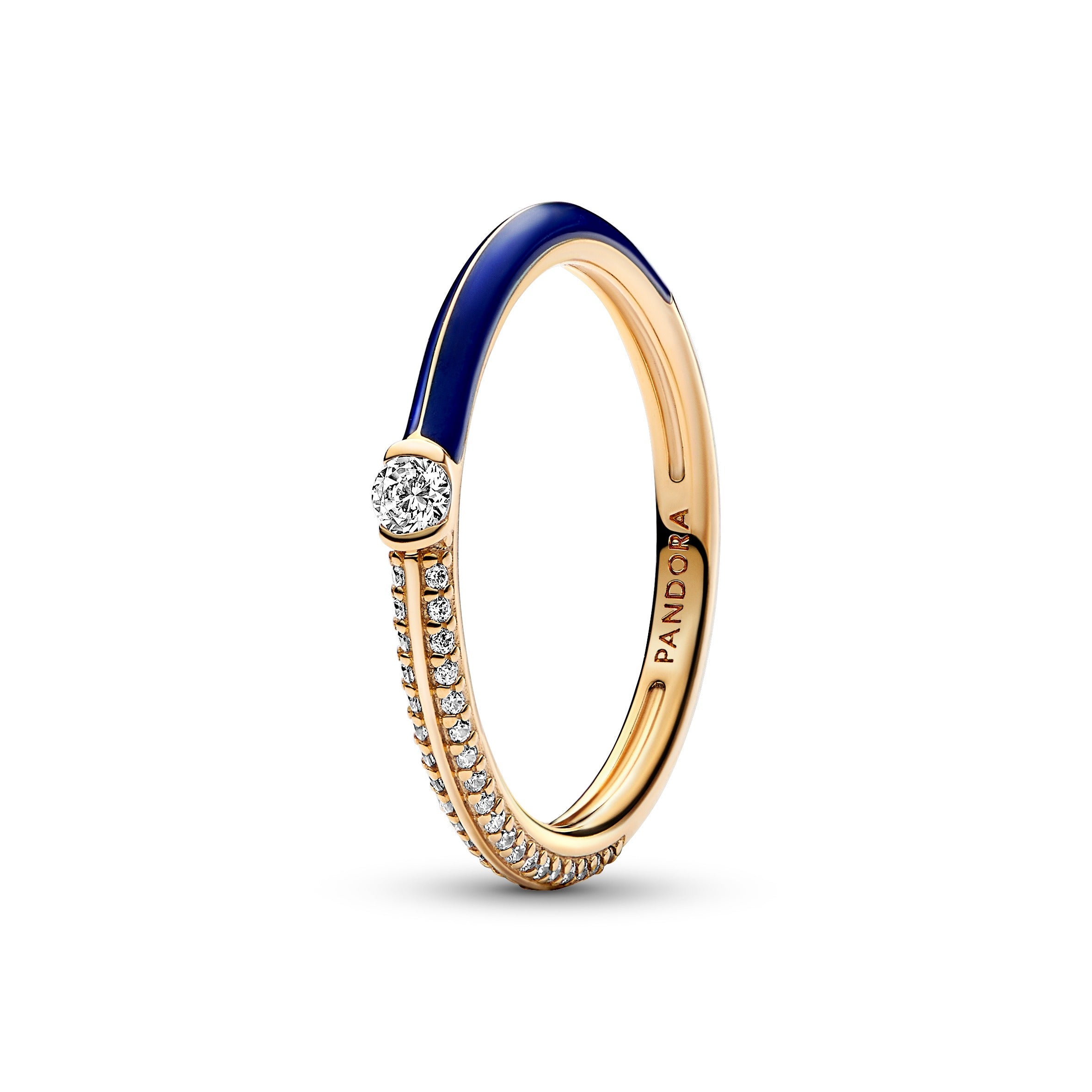 Pandora ME Pav¨¦ & Blue Dual Ring