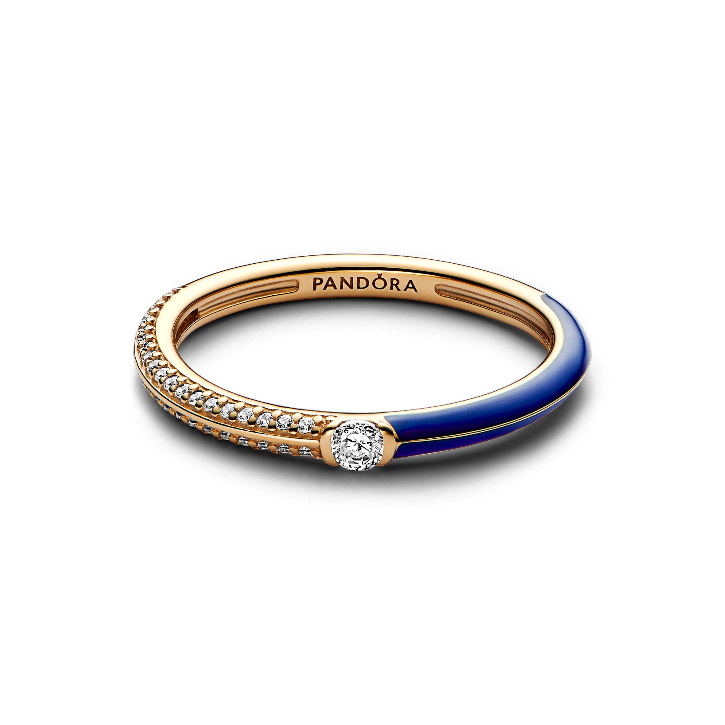 Pandora ME Pav¨¦ & Blue Dual Ring