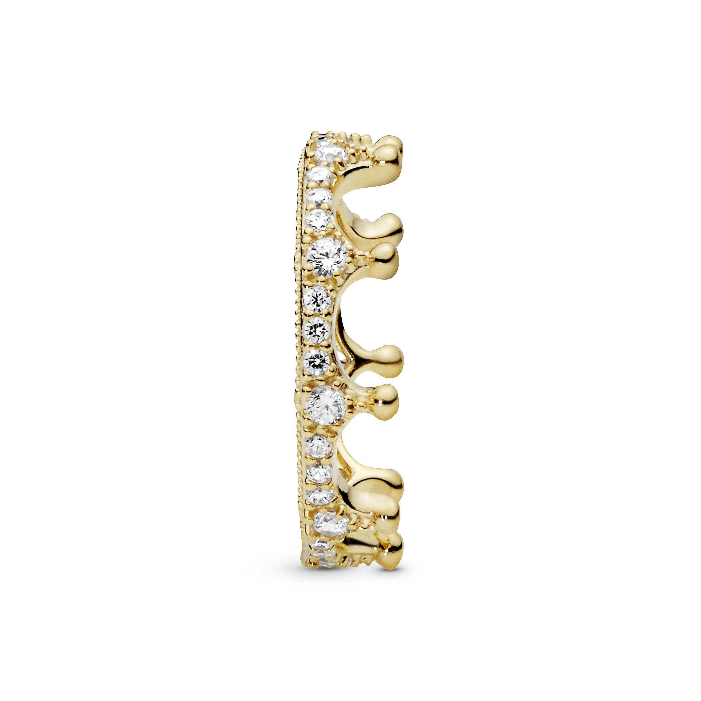 Clear Sparkling Crown Ring