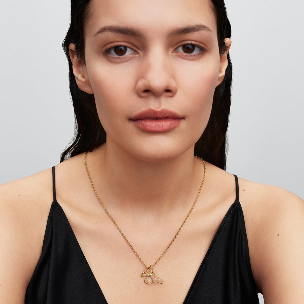 Oversized Butterfly Openwork Charm
