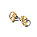 Organically Shaped Heart Small Hoop Earrings