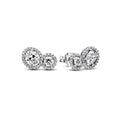 Embracing Halo Stud Earrings