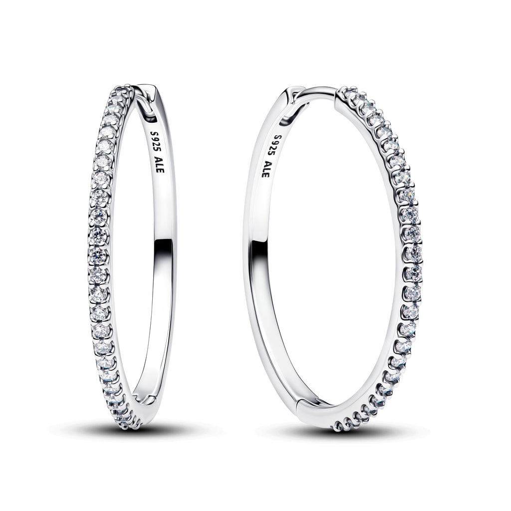Sparkling Hoop Earrings