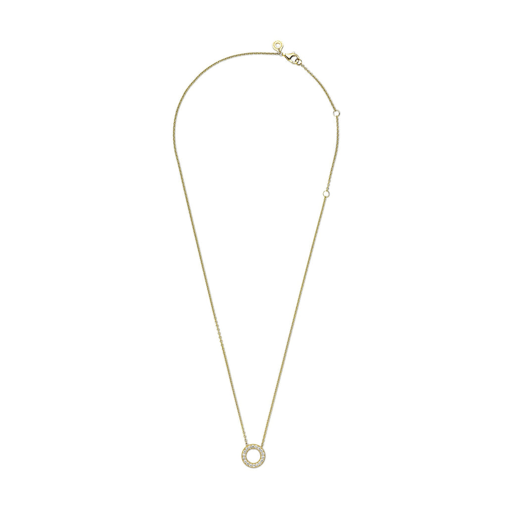 Pandora Logo Pav¨¦ Circle Collier Necklace