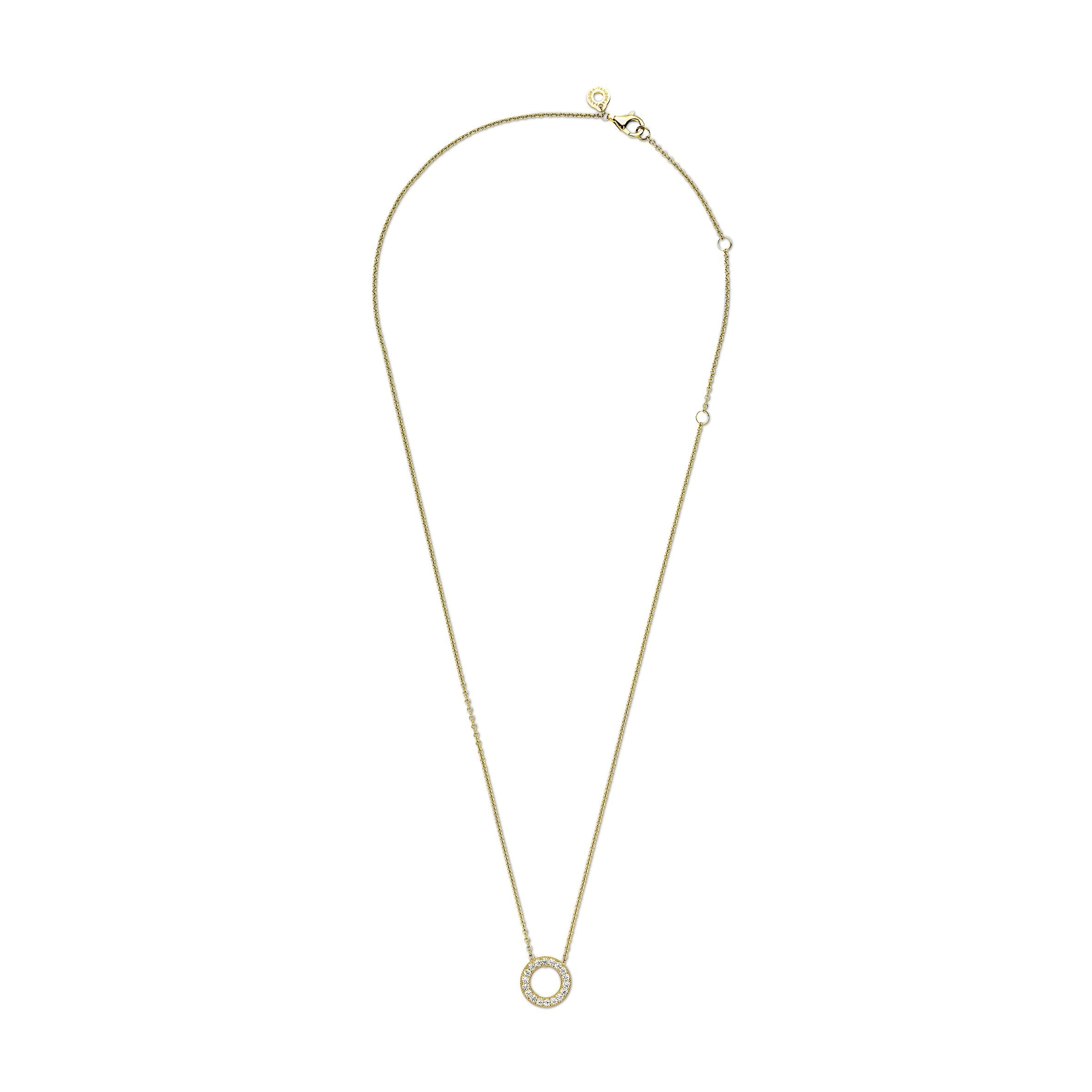 Pandora Logo Pav¨¦ Circle Collier Necklace