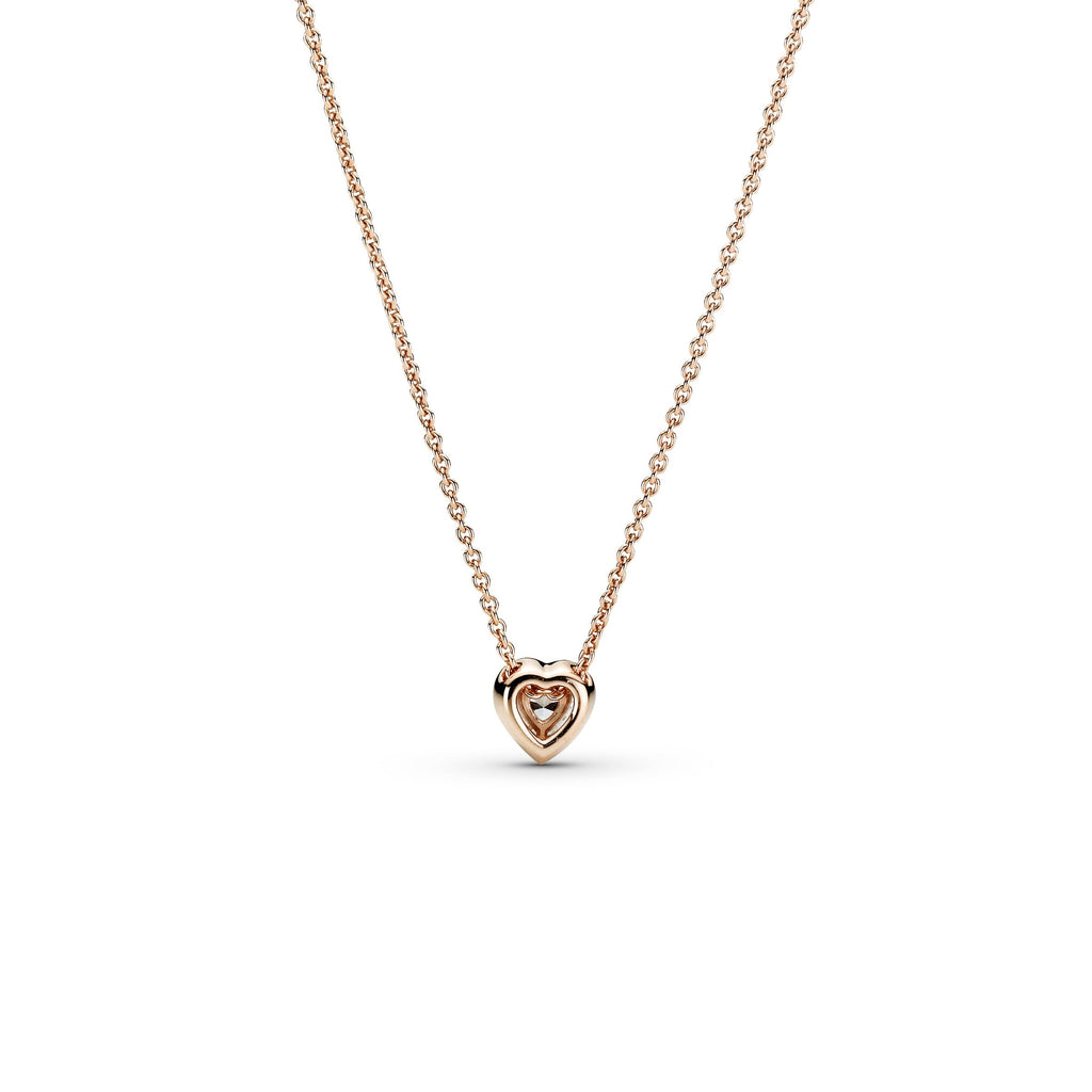 Sparkling Heart Collier Necklace