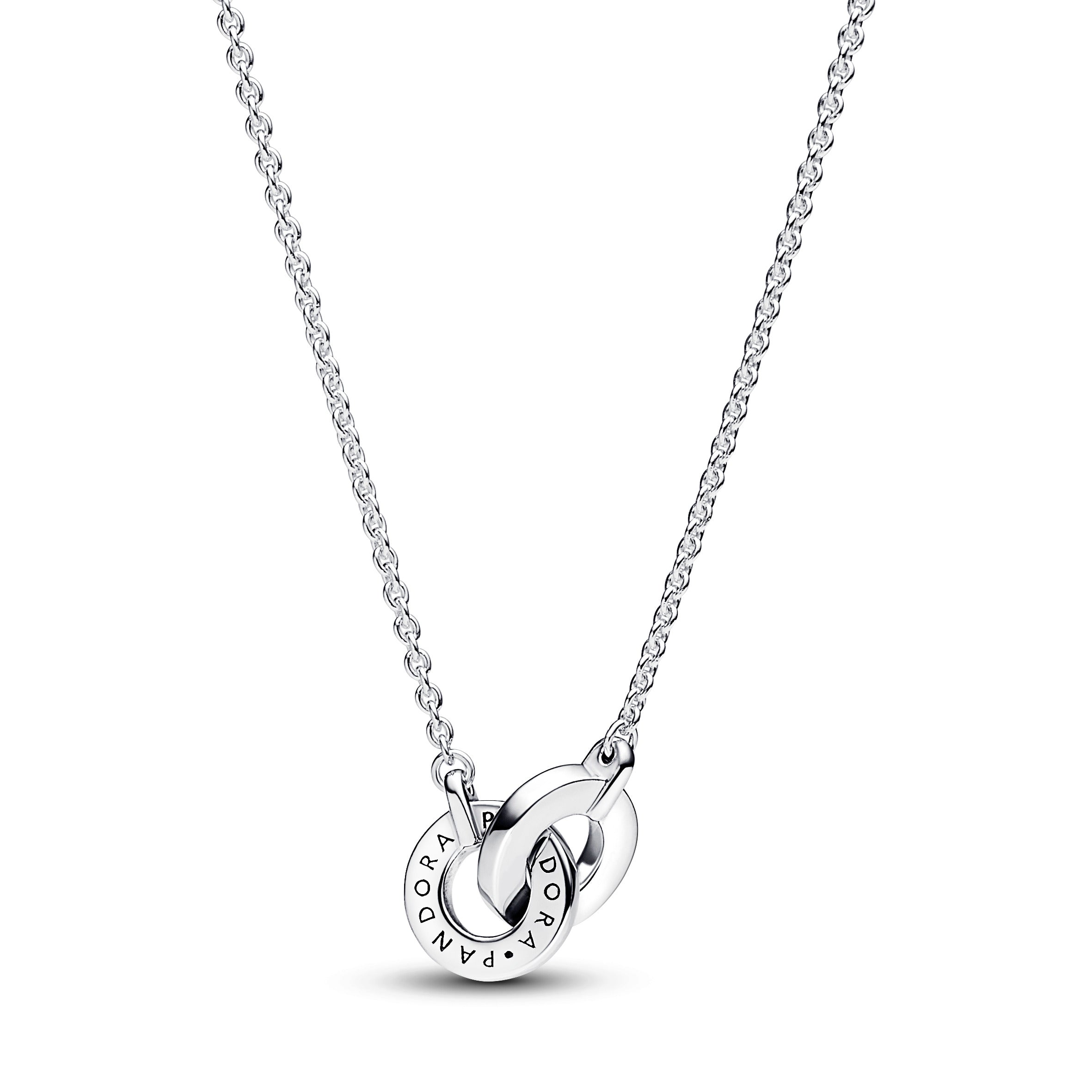 Pandora Signature Intertwined Pav¨¦ Pendant Necklace