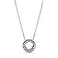 Pandora Logo Pav¨¦ Circle Collier Necklace