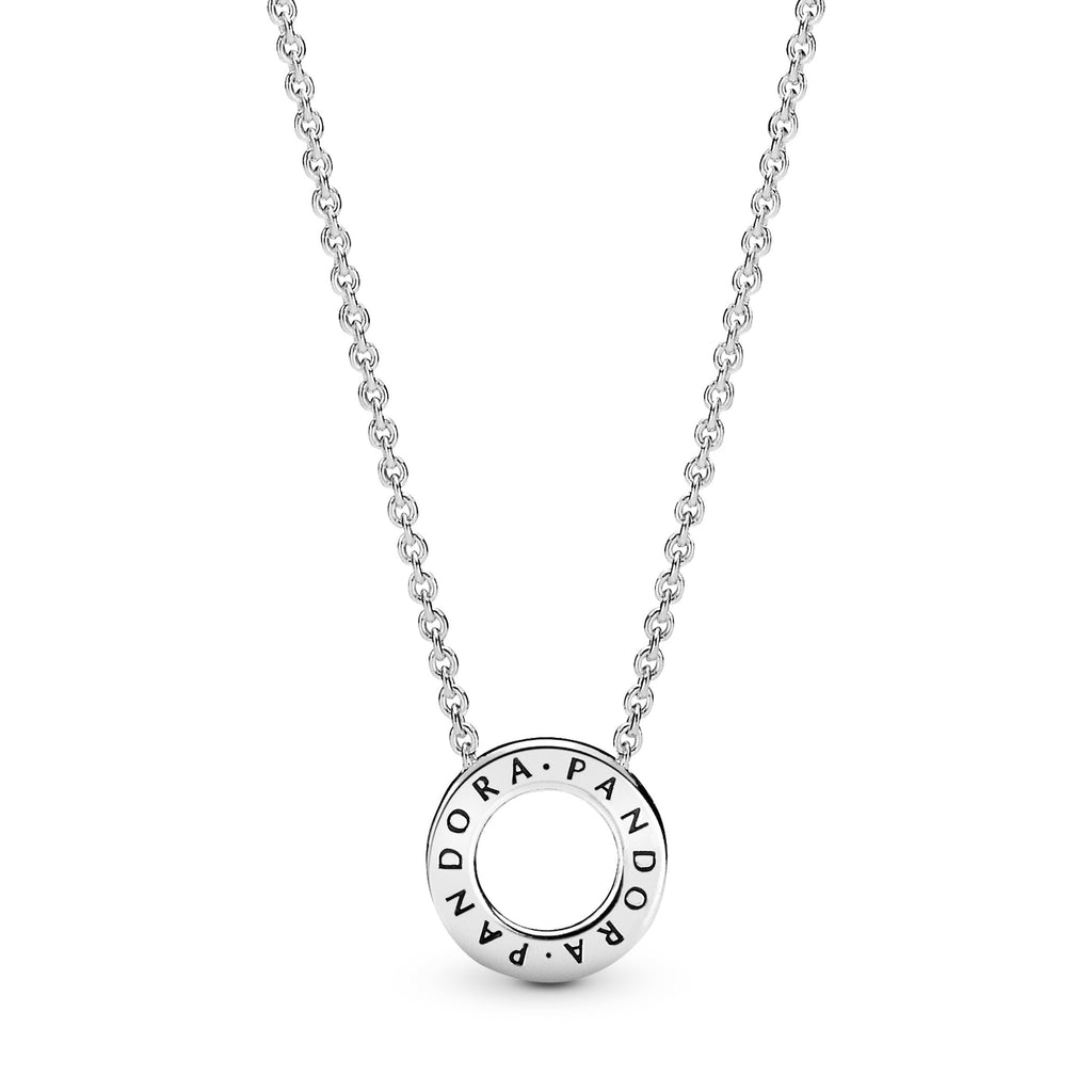 Pandora Logo Pav¨¦ Circle Collier Necklace