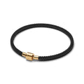 Shimmering Black Cord Bracelet
