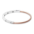 Pandora Signature Two-tone I-D Pav¨¦ Bangle
