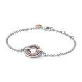 Pandora Signature Two Two-tone Logo & Pav¨¦ Chain Bracelet
