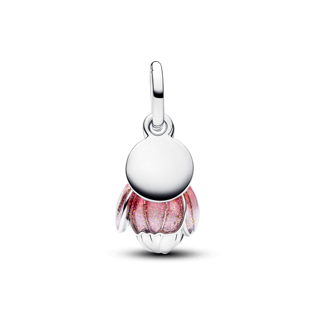 Two-Tone Blooming Flower Dangle Charm